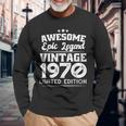 Gebaut Im 70Er Vintage Original Epische Legende Langarmshirts Geschenke für alte Männer