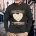 Gingerbread Heart And Deer Cookie Ugly Christmas Sweater Long Sleeve T-Shirt Gifts for Old Men