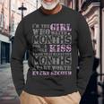 Girl Who Waits Months Military Girlfriend Apparel Long Sleeve T-Shirt Gifts for Old Men