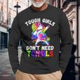 Girls Unicorn Tonsil Removal Tonsil Surgery Recovery Long Sleeve T-Shirt Gifts for Old Men