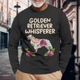 Golden Retriever Goldie Dog Floral Golden Retriever Whisperer Dog Lover Girls Women 232 Retrievers Long Sleeve T-Shirt Gifts for Old Men