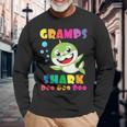 Gramps Shark Fathers Day Dad Long Sleeve T-Shirt Gifts for Old Men