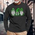 Green Sweater Gnome St Patricks Day Irish Gnome Long Sleeve T-Shirt Gifts for Old Men