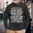 Gulf War VeteranDesert Storm Desert Shield Veteran Men Women Long Sleeve T-shirt Graphic Print Unisex Gifts for Old Men