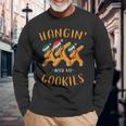 Hangin With My Cookies Lebkuchen-Weihnachtslehrer Lustig Langarmshirts Geschenke für alte Männer