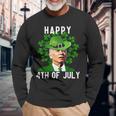 Happy 4Th Of July Confused Joe Biden St Patricks Day V3 Long Sleeve T-Shirt Gifts for Old Men