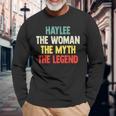 Haylee The Woman The Myth The Legend For Haylee Long Sleeve T-Shirt Gifts for Old Men