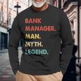 Herren Bankdirektor Mann Mythos Legende Langarmshirts Geschenke für alte Männer