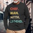 Herren Chef Mann Mythos Legende Langarmshirts Geschenke für alte Männer