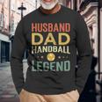 Herren Handball Legende & Vater Retro Langarmshirts, Perfekt für Spieler Geschenke für alte Männer