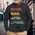 Herren Käufer Mann Mythos Legende Langarmshirts Geschenke für alte Männer