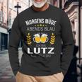 Herren Lutz Name Geschenk-Idee Geburtstag Lustiger Spruch Langarmshirts Geschenke für alte Männer