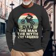 Herren Motocross MX Rider Dad Langarmshirts - Mann, Mythos, Legende Geschenke für alte Männer