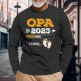 Herren Opa 2023 Loading Langarmshirts, Werdender Opa Nachwuchs Lustig Geschenke für alte Männer