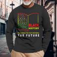 Honoring Past Inspiring Future African Black History Month V2 Long Sleeve T-Shirt Gifts for Old Men