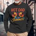 Hot Dad Summer Father Grandpa Vintage Tropical Sunglasses Long Sleeve T-Shirt Gifts for Old Men
