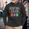 Hunting Season Eggs Deer Easter Day Egg Hunt Hunter 2023 Long Sleeve T-Shirt T-Shirt Gifts for Old Men