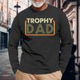 Husband Best Father Vintage Trophy Dad Long Sleeve T-Shirt Gifts for Old Men