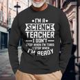 Ich Bin Ein Lehrer Für Wissenschaft Lehre Langarmshirts Geschenke für alte Männer