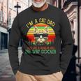 I’M A Cat Dad Just Like A Regular Dad But Way Cooler Vintage Long Sleeve T-Shirt T-Shirt Gifts for Old Men