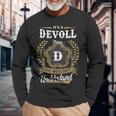Its A Devoll Thing You Wouldnt Understand Shirt Devoll Crest Coat Of Arm Long Sleeve T-Shirt Gifts for Old Men
