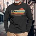 Its Me Hi Its Me Im The Dad Its Me Vintage Fathers Day Long Sleeve T-Shirt Gifts for Old Men