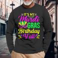 Its My Mardi Gras Birthday Yall Carnival Costume Mardi Gras Long Sleeve T-Shirt Gifts for Old Men