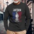 Jaysen Name Jaysen Eagle Lifetime Member Long Sleeve T-Shirt Gifts for Old Men
