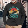 Jet Ski Dad Like A Regular Dad But Cooler Vintage Long Sleeve T-Shirt Gifts for Old Men