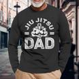 Jiu Jitsu Dad For Men Martial Arts Brazilian Jiujitsu Long Sleeve T-Shirt Gifts for Old Men