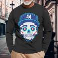 Julio Rodríguez Sugar Skull Long Sleeve T-Shirt T-Shirt Gifts for Old Men