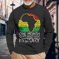 Junenth One Month Cant Hold Our History Black History Long Sleeve T-Shirt Gifts for Old Men