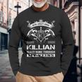 Killian Blood Runs Through My Veins Long Sleeve T-Shirt Gifts for Old Men