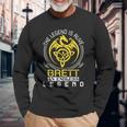 The Legend Is Alive Brett Name Long Sleeve T-Shirt Gifts for Old Men