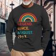 Legend Since August 1963 59 Geburtstag Geschenk Born In 1963 Langarmshirts Geschenke für alte Männer