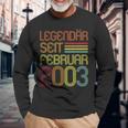 Legendär Seit Februar 2003 Geschenk 20 Geburtstag Langarmshirts Geschenke für alte Männer