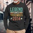 Legende Seit November 2014 Langarmshirts, 8 Jahre Jubiläum Edition Geschenke für alte Männer