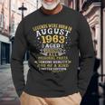 Legenden August 1963 Geboren - 59. Geburtstag Langarmshirts für Jubilare Geschenke für alte Männer