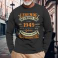 Legenden Wurden Im 1949 Geboren 74 Geburtstag 74 Jahre Langarmshirts Geschenke für alte Männer