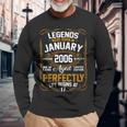 Legends January 2006 17 Year Old 17Th Birthday Long Sleeve T-Shirt Gifts for Old Men