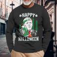 Leprechaun Biden Happy Halloween For St Patricks Day Long Sleeve T-Shirt Gifts for Old Men