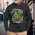 Leprechaun Dabbing Happy Saint Patricks Day Shamrock Lucky Long Sleeve T-Shirt Gifts for Old Men