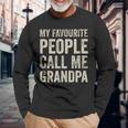 Lieblingsmensch Opa Langarmshirts, My Favourite People Call Me Grandpa Geschenke für alte Männer