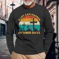 A Lot Can Happen In Three Days Cross Vintage Classic Long Sleeve T-Shirt T-Shirt Gifts for Old Men