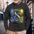Love World Down Syndrome Awareness Day Love Long Sleeve T-Shirt Gifts for Old Men