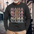 Mama Lightning Bolt Leopard Cheetah Mama Mini Matching Men Women Long Sleeve T-Shirt T-shirt Graphic Print Gifts for Old Men