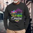 Mardi Gras Cruise Ship Beads Vacation Cruising Carnival Men Women Long Sleeve T-shirt Graphic Print Unisex Gifts for Old Men