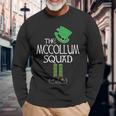 Mccollum Name The Mccollum Squad Leprechaun V2 Long Sleeve T-Shirt Gifts for Old Men