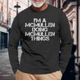 Mcmullen Surname Tree Birthday Reunion Long Sleeve T-Shirt Gifts for Old Men