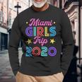 Miami Girls Trip 2020 Matching Squad Bachelorette Vacation Long Sleeve T-Shirt T-Shirt Gifts for Old Men